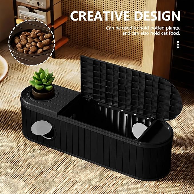 DRATO Outdoor Storage Box, Resin Deck Storage Box Waterproof Patio Storage Box - Image 4