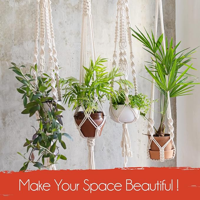 feedee Macrame Plant Hangers for Plants - Image 9