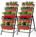 SEJOV 2 Pack Vertical Raised Garden Bed, 5 Tiers Elevated Planter Box by SEJOV