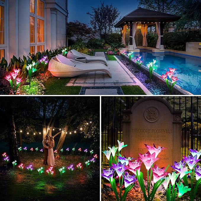 KOOPER Outdoor Solar Lights, 6 Pack Solar Garden Light - Image 6