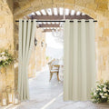 RYB HOME Outdoor Curtains for Patio Waterproof Block Sunlight Thermal Insulated by RYBHOME