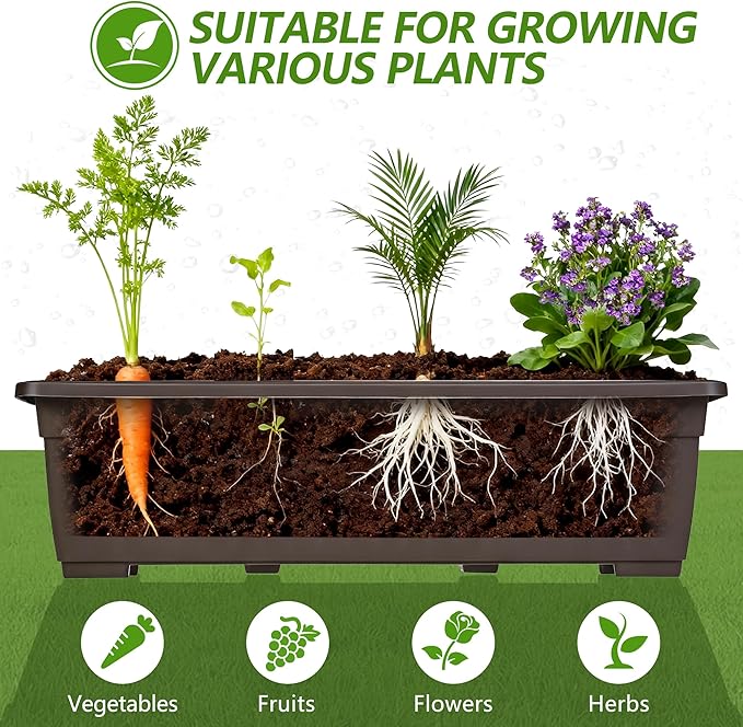VECELO 5-Tier Vertical Garden Bed, Freestanding Elevated Raised Garden Planter - Image 7