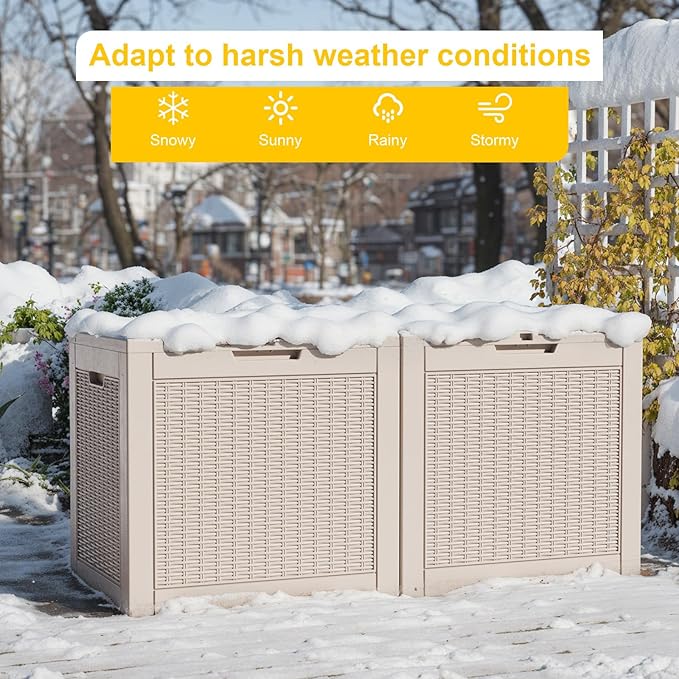 DRATO 31 Gallon Deck Box, Outdoor Storage Box - Image 5