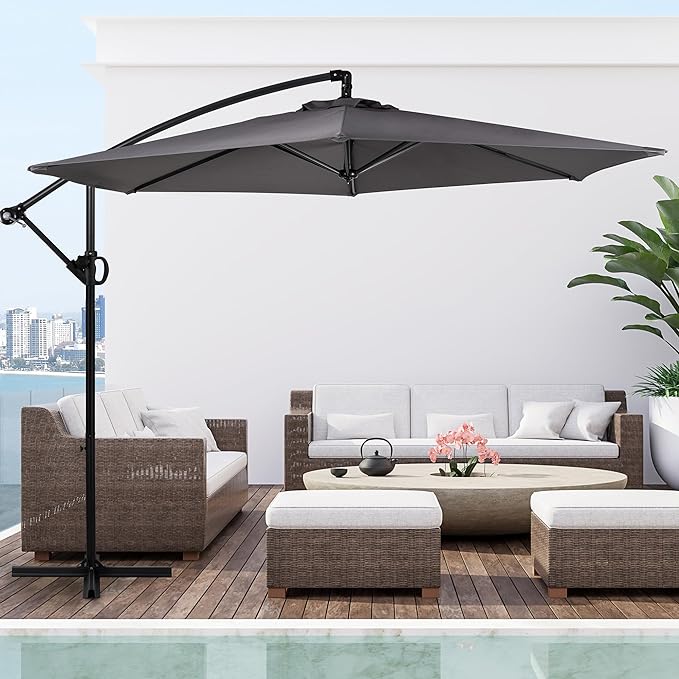 Shintenchi Patio Offset Umbrella - Image 2