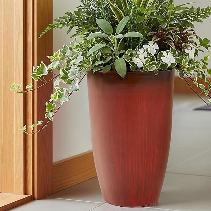 Worth Garden 20" H. Plastic Planters - Image 4