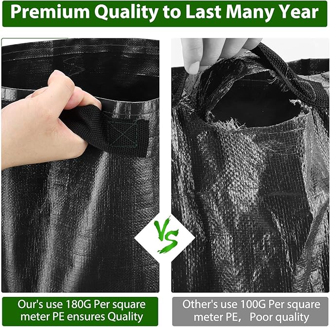 JJGoo Potato Grow Bags, 4 Pack 10 Gallon - Image 6