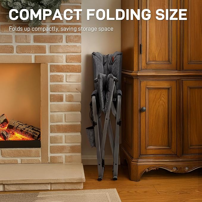 EVER ADVANCED Lightweight Folding Rocking Camping Chair, Padded Portable Rocker - Image 7