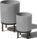 Veradek Demi Series Round Planter w/Stand by VeradekOutdoor