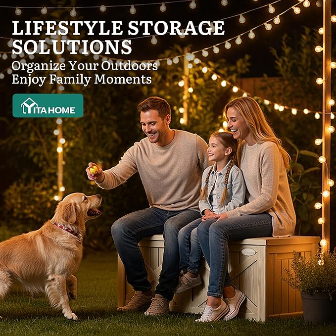 YITAHOME 150 Gallon Large Deck Box - Image 6