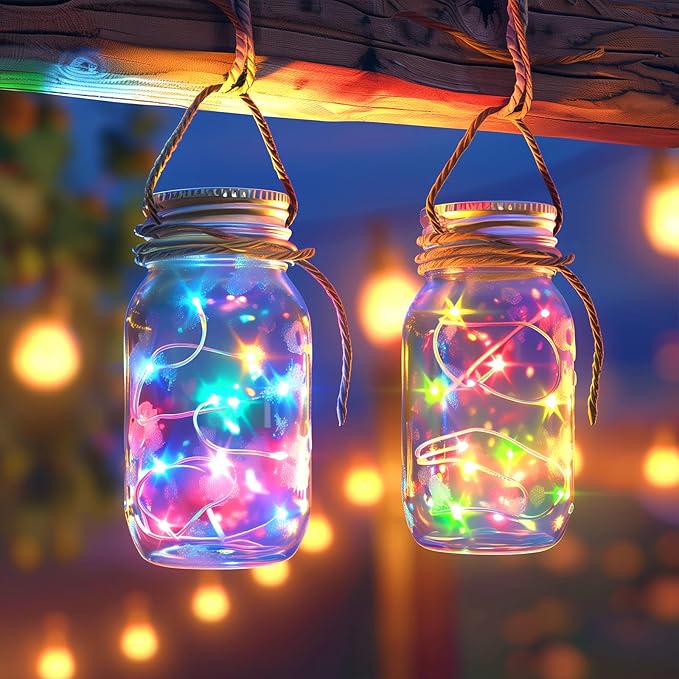 Minetom Multicolored Fairy String Lights, 33 Ft 100 Led Waterproof Starry - Image 5