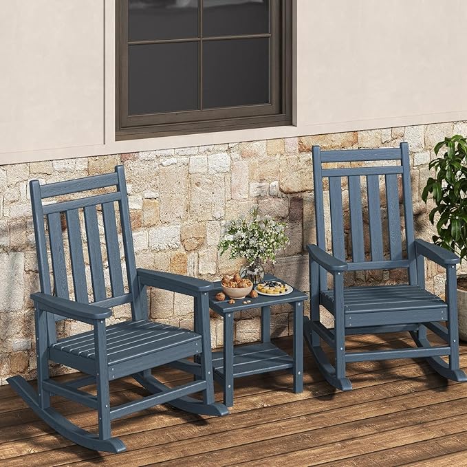 HDPE Rocking Chair Outdoor Set of 2 by Garvee