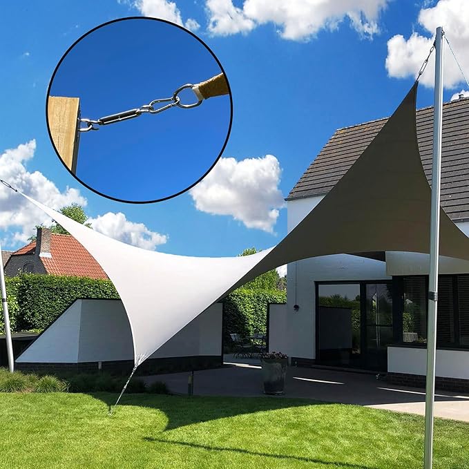yofit 44 Pcs Shade Sail Hardware Kit, 6 Inch Outdoor Sun Sail Accessories - Image 7