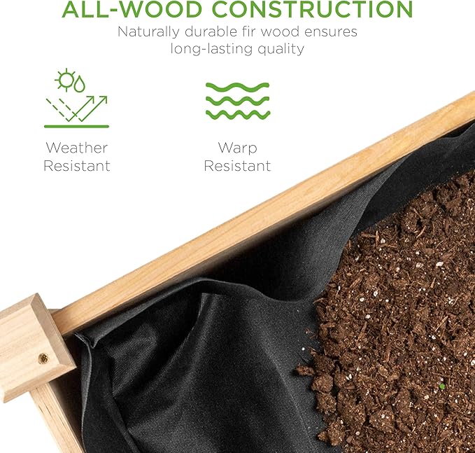 Best Choice Products 48 x 24 x 30 Inches Raised Garden Bed, Elevated Wood - Image 4