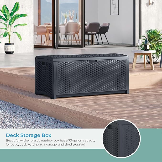 Suncast Outdoor Storage Box - Image 3