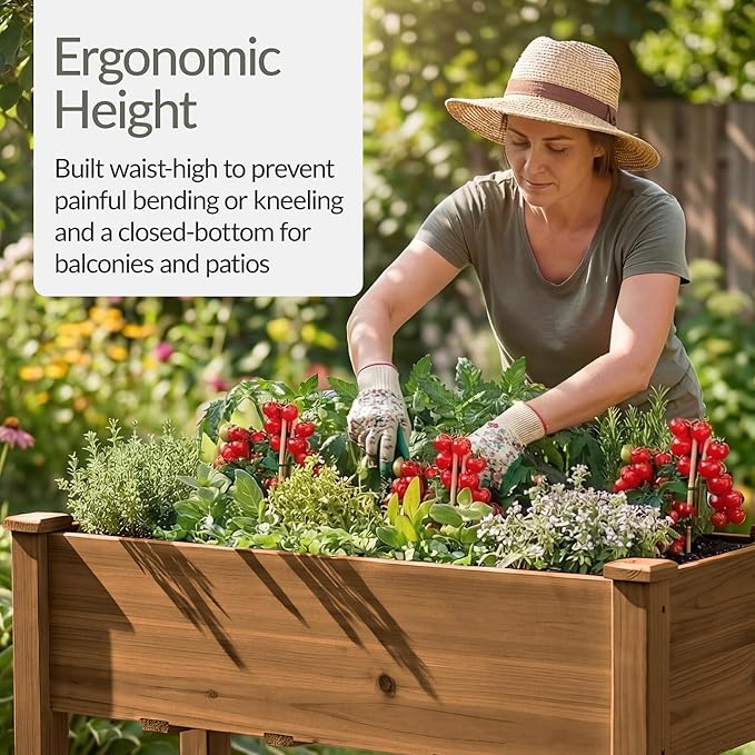 Best Choice Products 48 x 24 x 30 Inches Raised Garden Bed, Elevated Wood - Image 5