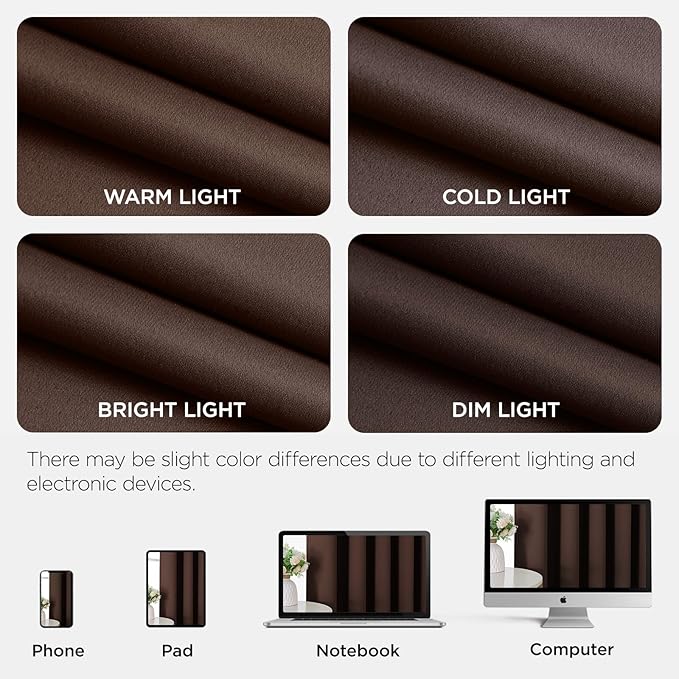 Joydeco Blackout Patio Sliding Door Curtains 90 Inches Long, Grommet Privacy - Image 9