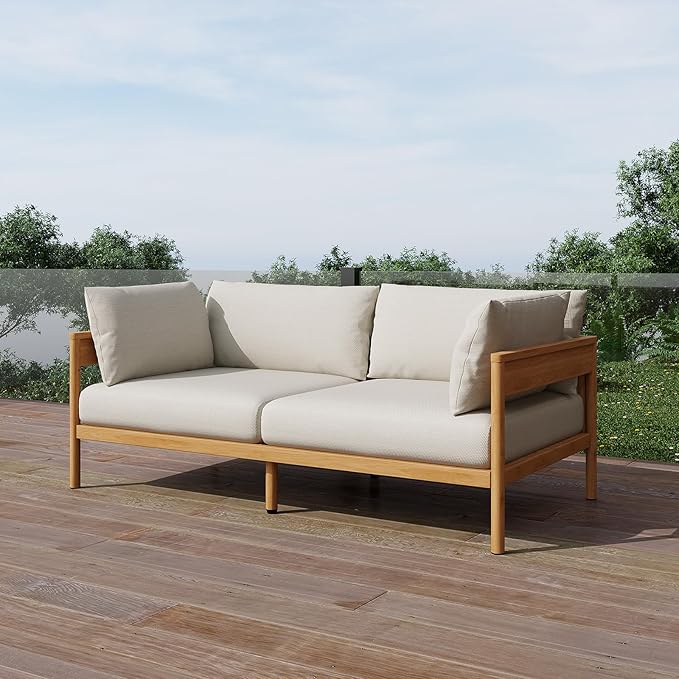 Acanva Modern Outdoor Patio Furniture Set, All-Weather Aluminium Conversation by acanva