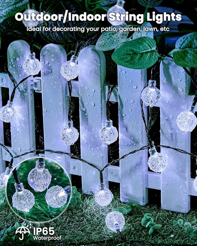 Brightown 2-Pack 120 LED 72 FT Solar String Lights Outdoor, Waterproof Solar - Image 6