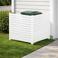 Kozyard 50" W x 48" H Outdoor Privacy Screens Aluminum Post, Air Conditioner by Kozyard