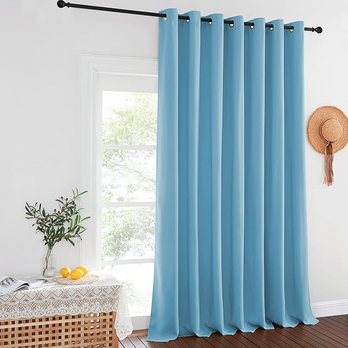 NICETOWN Blackout Curtains for Sliding Glass Door Room Divider Noise Reduce - Image 8