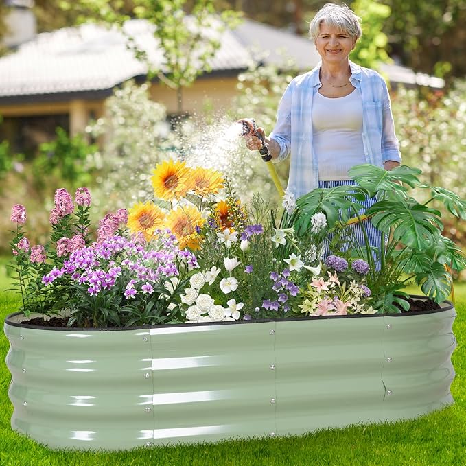Galvanized Raised Garden Bed Outdoor - Image 6