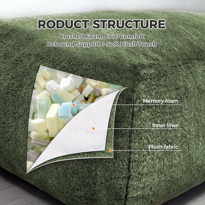 Giant Bean Bag Lounger Chair for Adults - Image 7