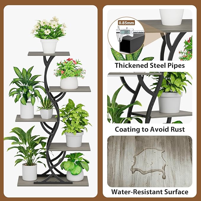 Plant Stand Indoor with Grow Lights - Image 6