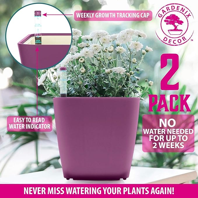 GARDENIX DECOR 5" Self Watering pots - Image 5