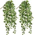 Hollyone 2pcs Artificial Hanging Plants 35.4" Fake Ivy Vine Faux Ivy Leaves by Hollyone