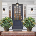 49” Artificial Ferns for Outdoors Planter, 128 Leaves per Fern, Large Lush Fake by FAJUNZH