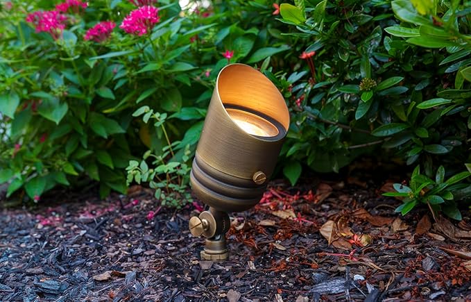 VOLT Fat Boy 12V Brass Outdoor Mini Spotlight - Image 8