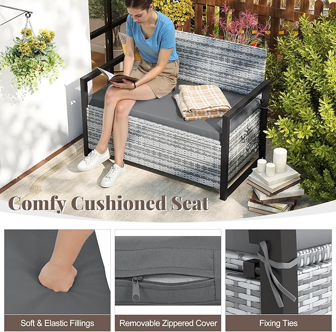 Tangkula 40 Gallon Outdoor Bench - Image 6