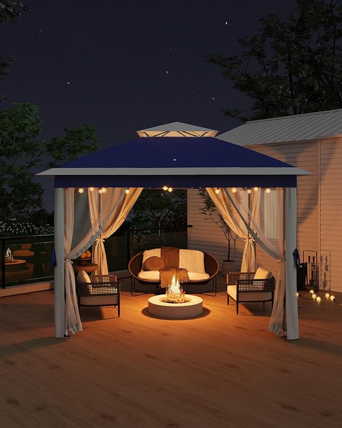 11'x11 Pop-Up Gazebo, Instant Outdoor Canopy Tent - Image 2
