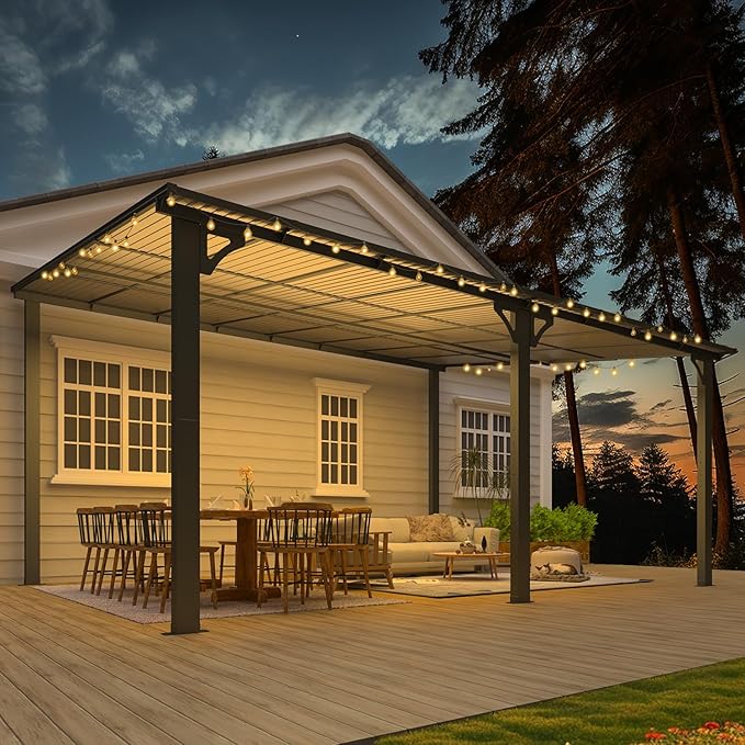 AECOJOY 16' x 12' Gazebo Outdoor Pergola - Image 3