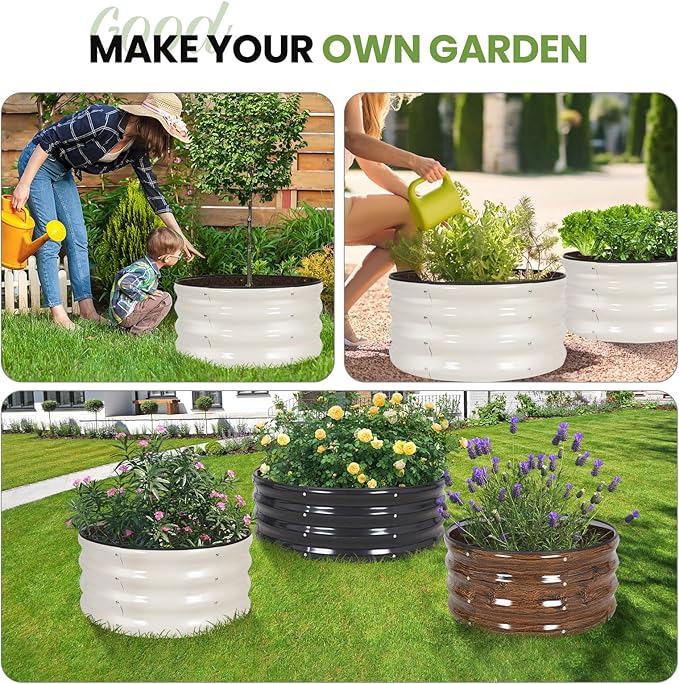 G GOOD GAIN Round Raised Garden Bed - Image 7