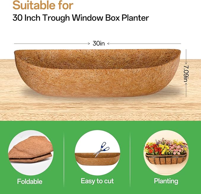 ZeeDix 30 Inch Trough Coconut Liners - Image 2