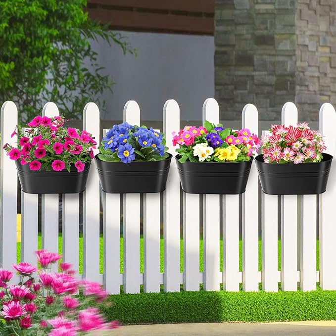 MADHOLLY Railing Planter with Drainage Holes - Image 7