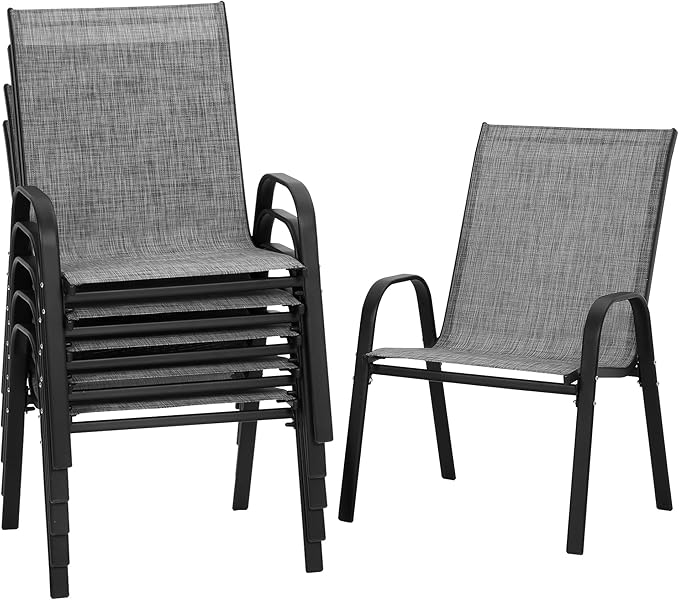 PIZZELLO Patio Chairs Set of 6 by PIZZELLO