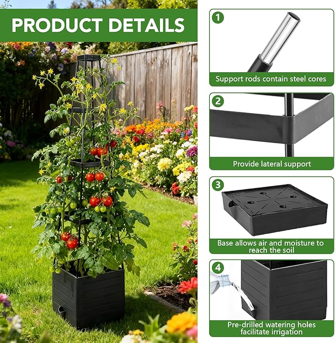 2 Pack Raised Garden Bed Planter Box - Image 2