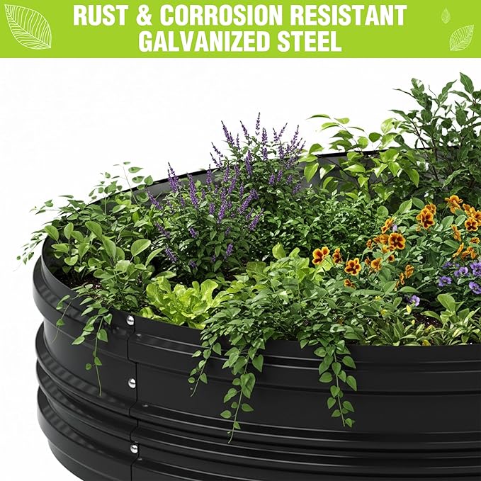 WORKPRO 2PK 8x4x1ft Outdoor Galvanized Raised Garden Bed, Easy Assembly Planter - Image 7