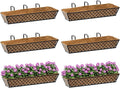 SPECILITE 30" Window Boxes Planters, Heavy Duty Metal Railing Planter Boxes by SPECILITE