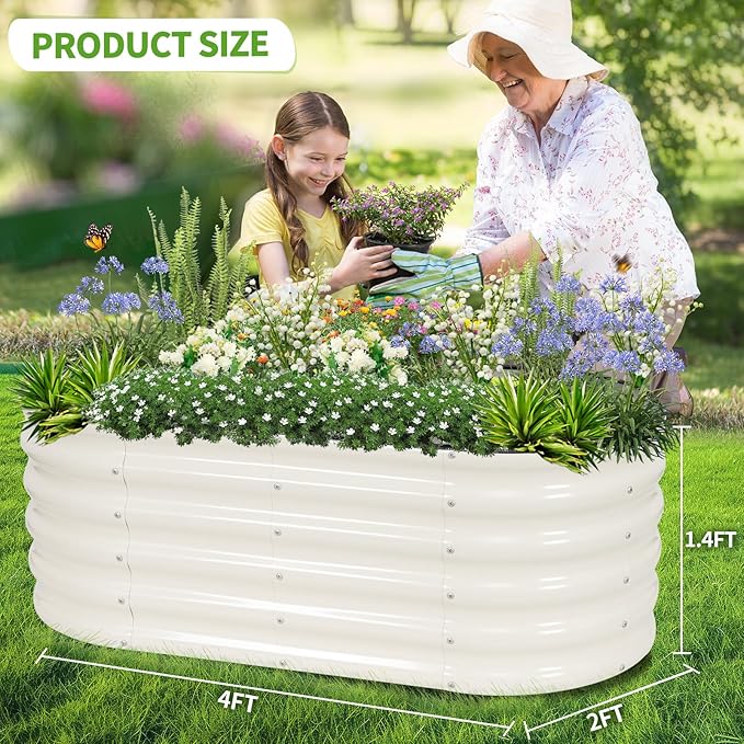 Galvanized Raised Garden Bed Outdoor- 2 Pcs Raised Beds - Image 8