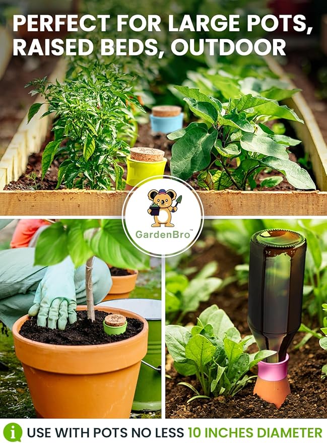 4 Pcs Ollas Terracotta Watering Pots Large - 14 Oz Self Watering Planter Insert - Image 7