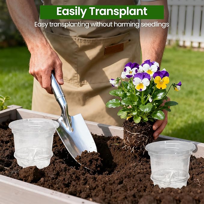 MIXC 12 Packs 5 Inch Self Watering Pots - Image 7
