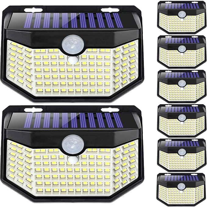 HMCITY 120 LED Outdoor Solar Lights by LightingUpYourLife