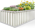 KING BIRD Raised Garden Bed 68" x 36" x 24" Heightened Galvanized Steel Metal by KINGBIRD