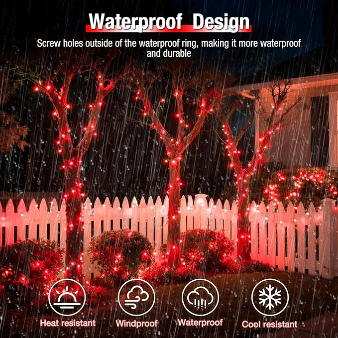 btfarm 4 Pack Solar String Lights Outdoor - Image 4