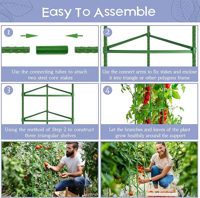 Legigo 8-Pack Up to 63inch Tomato Cages - Image 4