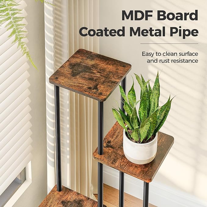Bamworld Plant Stand Indoor Tall Plant Shelf - Image 5
