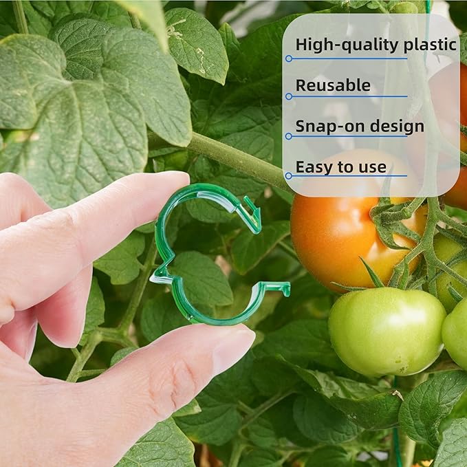 300 Pcs Plant Support Clips, Plastic Clips - Image 8